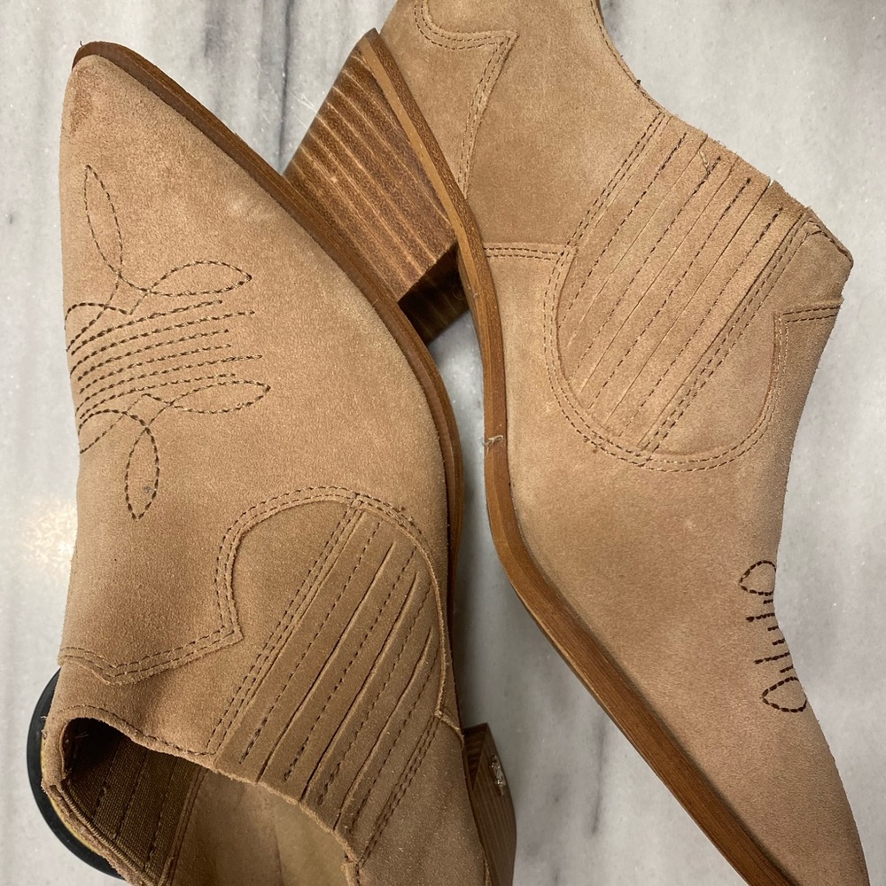 Sam Edelman Tan Suede Booties